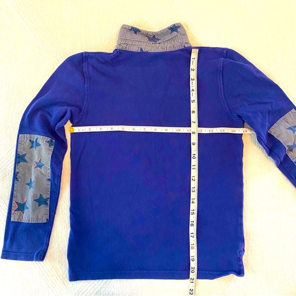 Mini Boden Long Sleeve Polo Navy with Stars Size 9-10Y - Picture 2 of 7